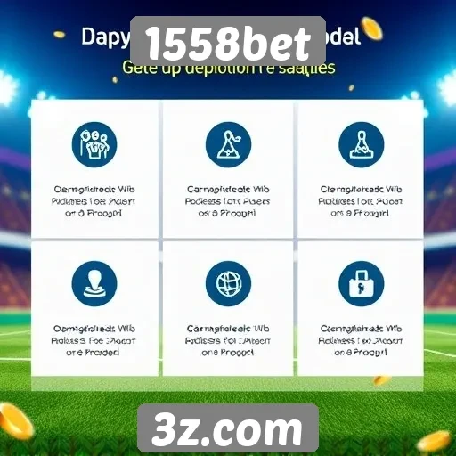 Depósitos e saques no 1558bet